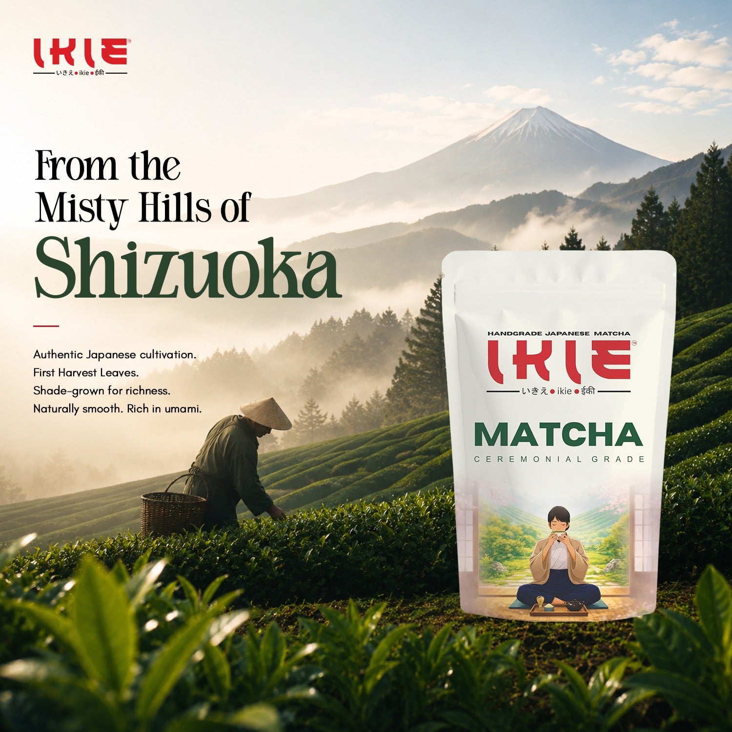 Ikie Ceremonial Japanese Matcha Green Tea | Finest Grade | 30g